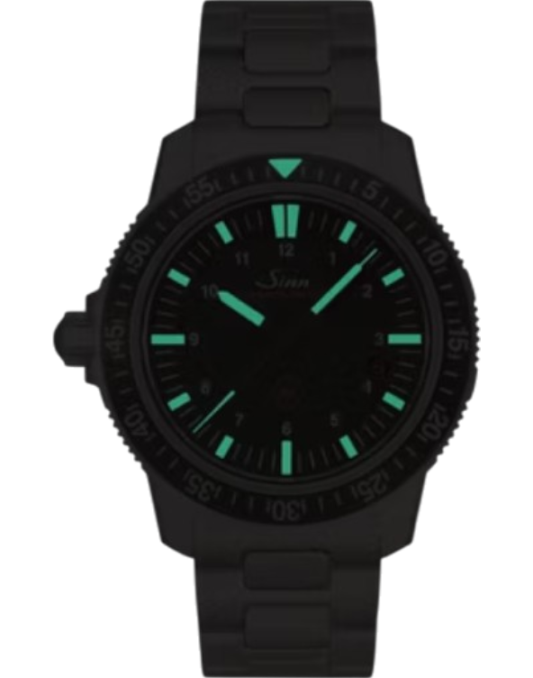 603.010 Sinn EZM 3 vintage svart läderband