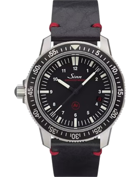 603.010 Sinn EZM 3 brunt eller svart kalvskinn i vintage stil