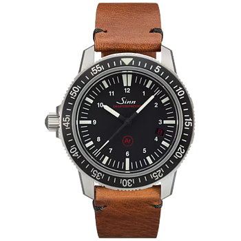 603.010 Sinn EZM 3 brunt eller svart kalvskinn i vintage stil