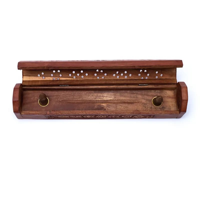 Rökelsebrännare och 7 chakran låda - 31X5.5X6 Cm - 2