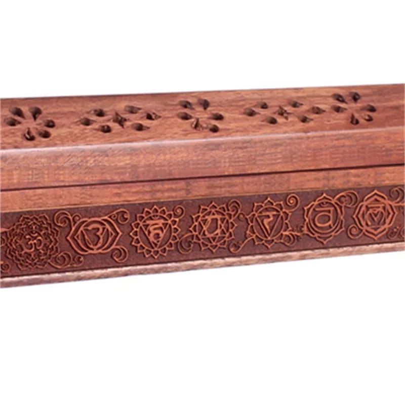 Rökelsebrännare och 7 chakran låda - 31X5.5X6 Cm - 3