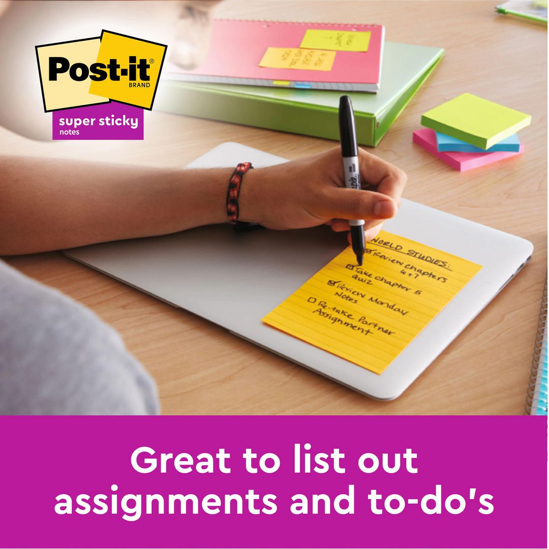 Notes POST-IT Linjerat 102mm x 152mm 6/fp - 4