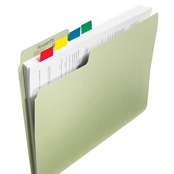 Index POST-IT 25x43mm cerise 12/fp