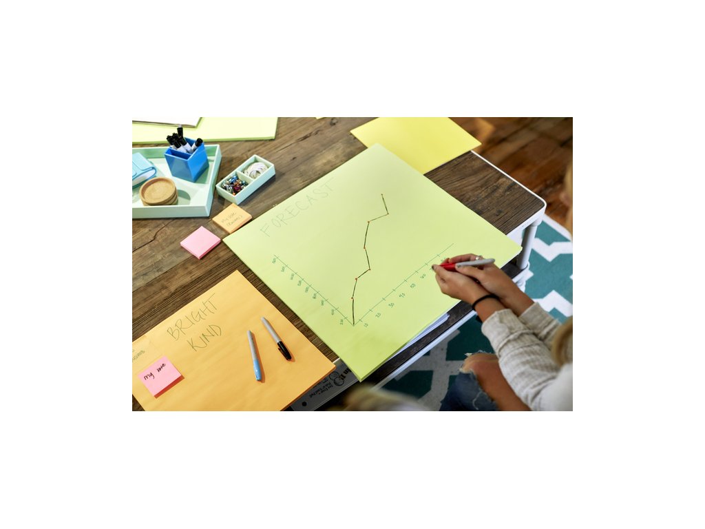 Notes POST-IT Big Notes 279x279mm gul 6/fp - 6