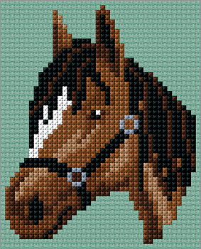 Broderikit Häst Vattenlöslig stramalj 5,4 Permin 79-5814
