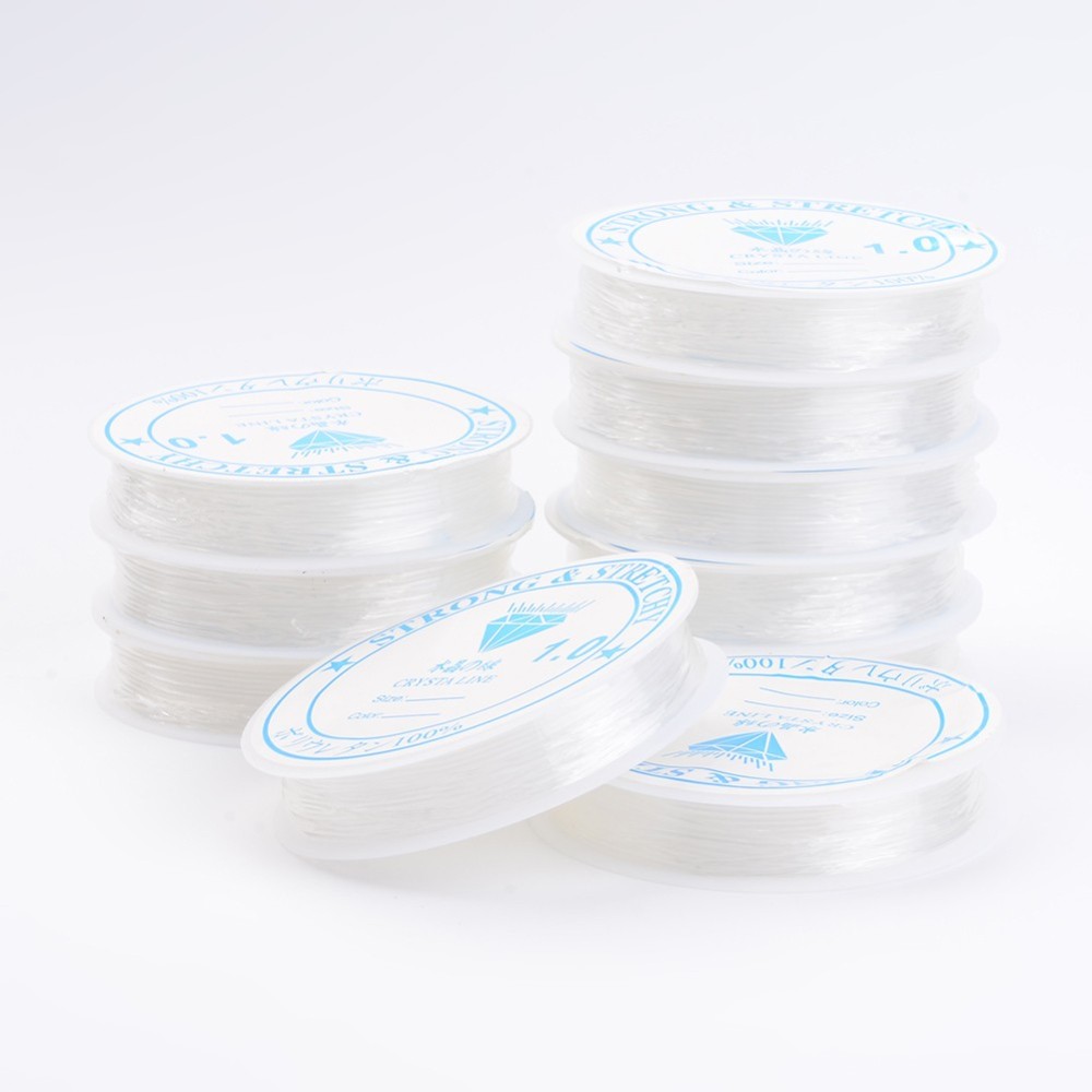 Elastisk tråd 1 mm klar – ca 5 meter - 3