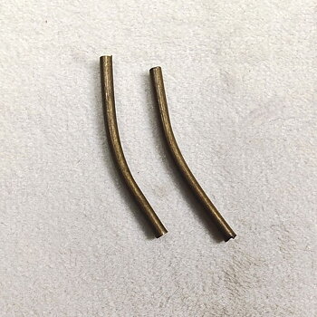 Tubpärla lång 30 mm bronsfärgad 30 st