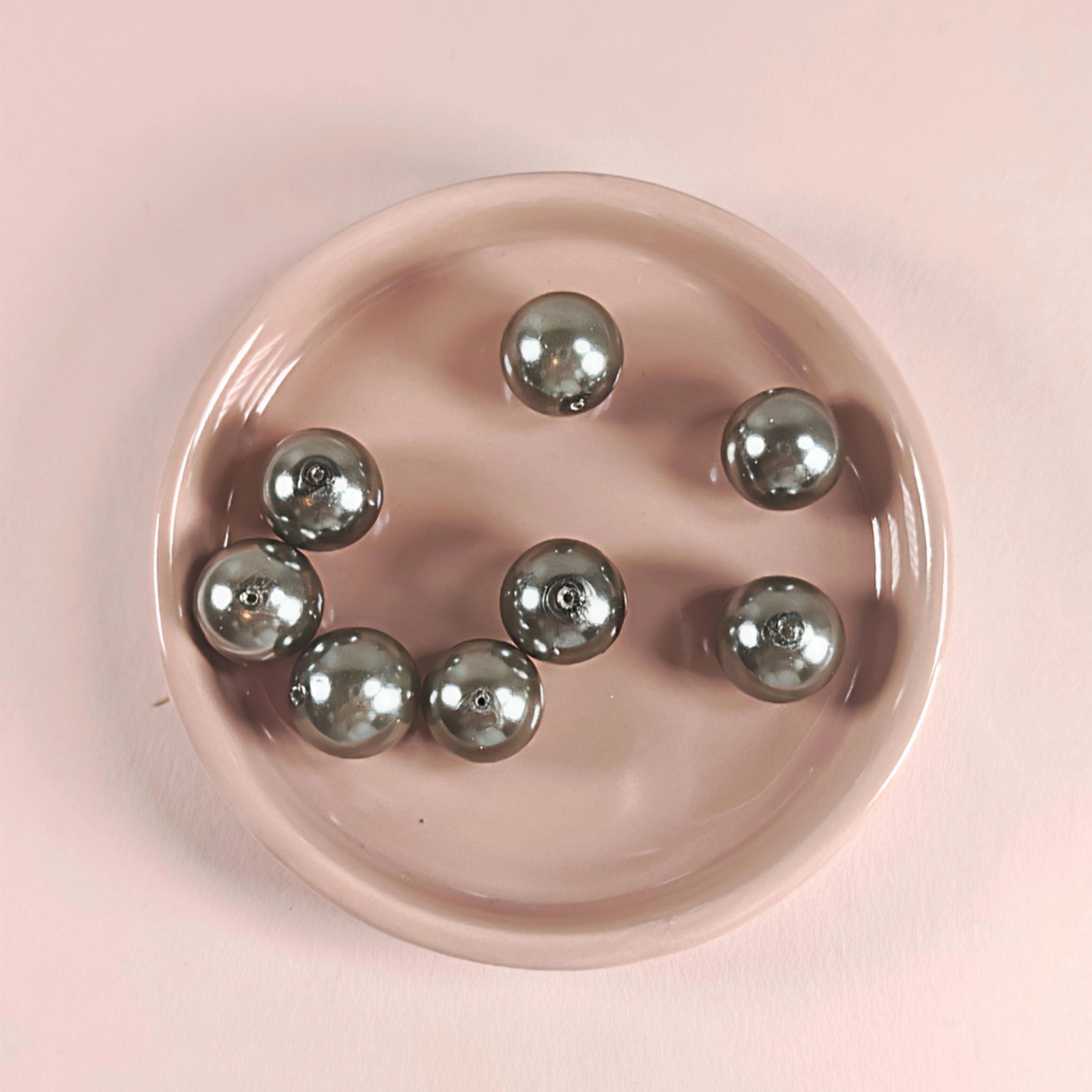 Glasvax 16mm rökgrå 8st - 2