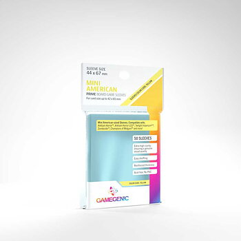 Gamegenic - PRIME Mini American-Sized Sleeves 44 x 67 mm - Clear (50 Sleeves)
