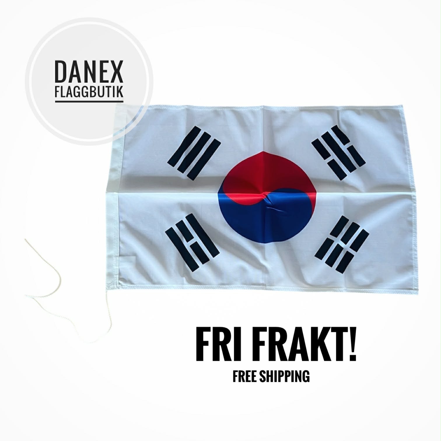 Balkongflagga - Sydkorea  ( liten ) 