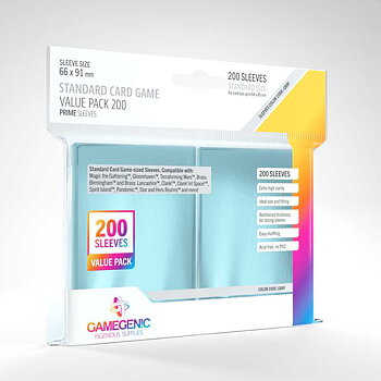 Gamegenic - Value Pack Standard Sleeves - Clear (200 Sleeves)