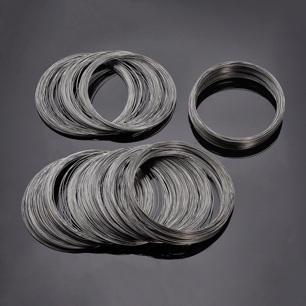 Memory wire för halsband – svart, 11,5 cm (20 varv) - 2