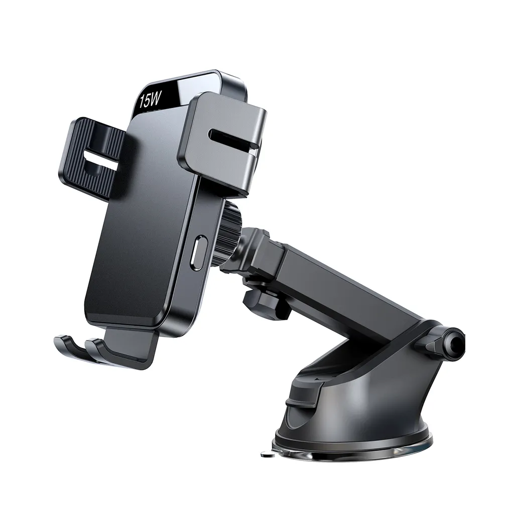 SiGN Bilhållare för Smartphones med Trådlös Laddning, 4.7"-6.8" - Svart - 2