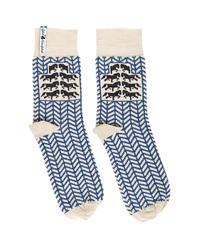 GOTLAND KALK, CHAUSSETTE EN LAINE MÉRINOS