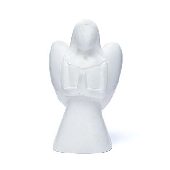 Ängel Staty i Vit Såpsten