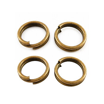 Loopring 7 mm bronsfärgad metall 50-pack
