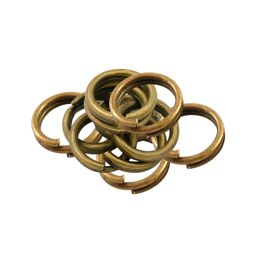 Loopring 7 mm bronsfärgad metall 50-pack - 2