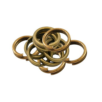 Loopring 7 mm bronsfärgad metall 50-pack