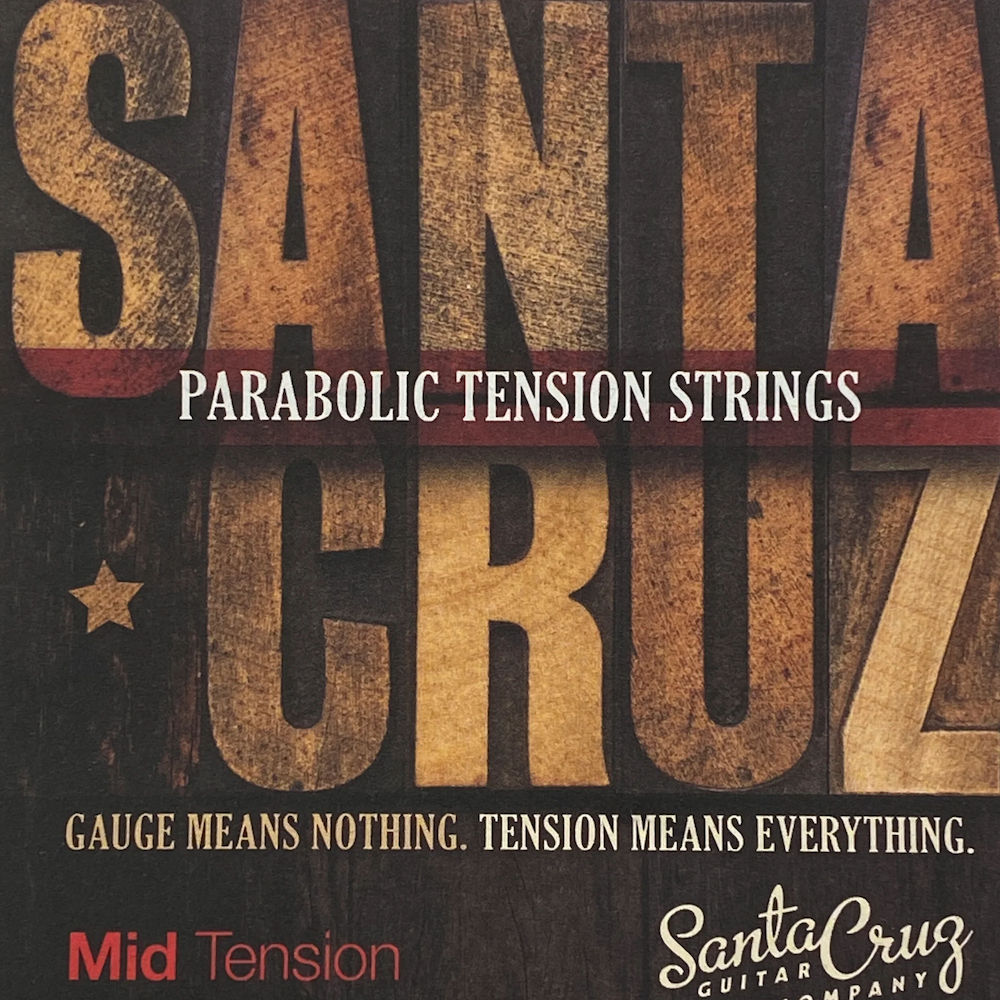 Santa Cruz Parabolic Tension Acoustic Strings (Mid Tension) 