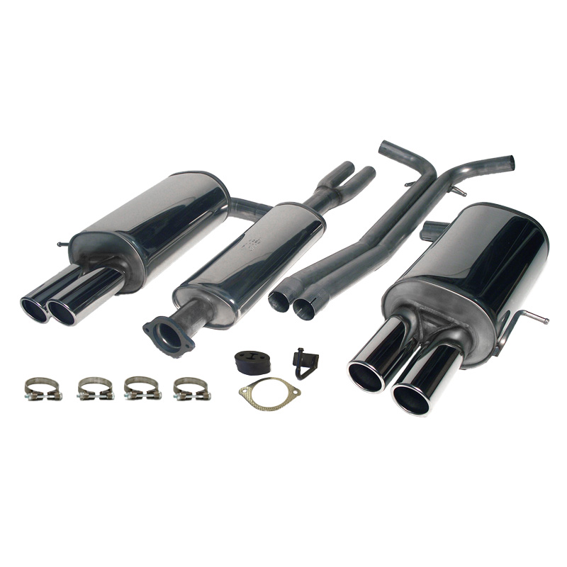 2,5" Sportavgassystem halvsats rostfritt