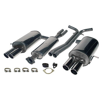 2,5" Sportavgassystem halvsats rostfritt