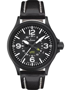 856.020 Sinn 856 S UTC vintage svart läderband