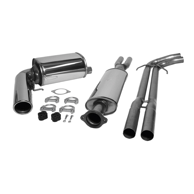 2,5" Sportavgassystem halvsats rostfritt