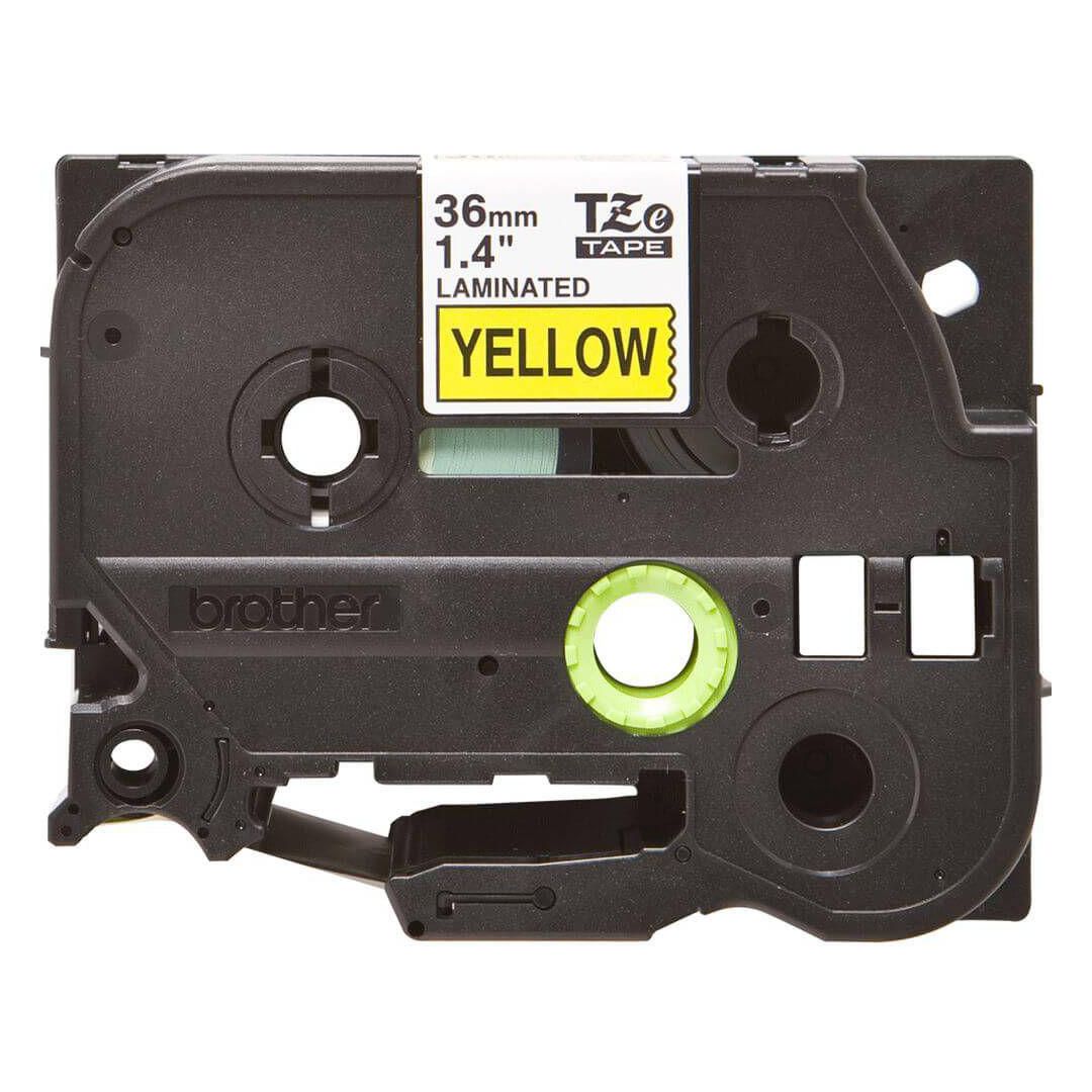 Tape BROTHER TZE661 36mm svart på gul - 2