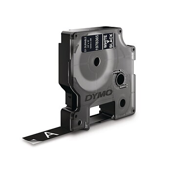 Tape DYMO Durable D1 12mm Vit på Svart