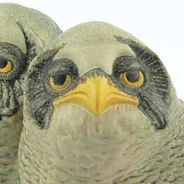 ポール・ホフ  Arcticシリーズ  フクロウの赤ちゃん Owl Babies 置物 1984年  20/15cm