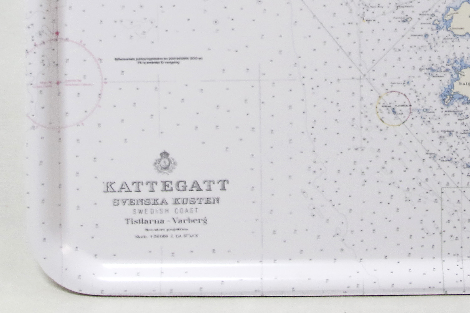 Tray Tistlarna - Varberg Chart 48x37 cm - 2