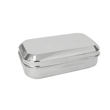 Matdosa / Matlåda / Lunchlåda rostfri stor 197x128x64mm