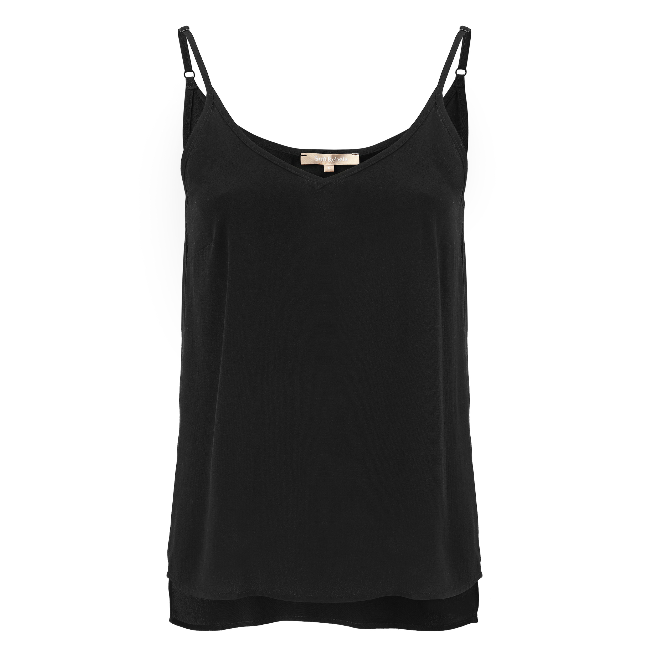 Silje Singlet Top - Black - Soft Rebels