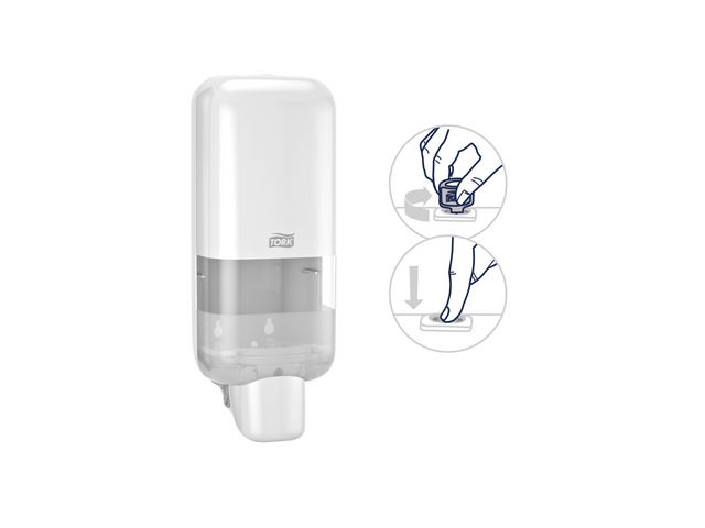 Dispenser TORK S4 tvål/handsprit vit - 2