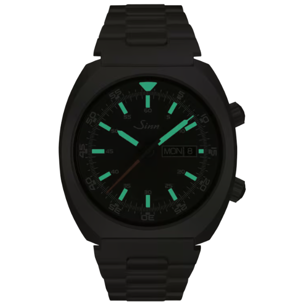 240.010 Sinn 240 St Integrerat svart läderband