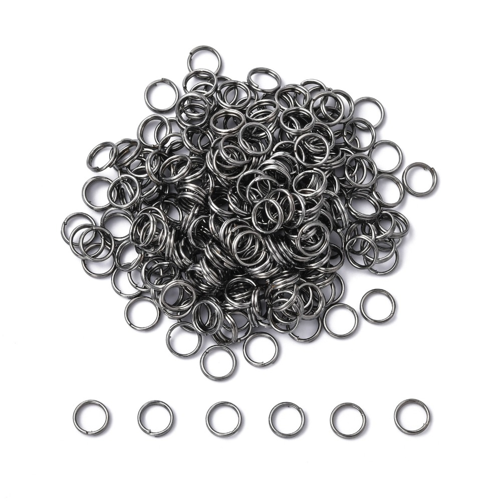 Loopringar oxidsvarta 6 mm 50 st