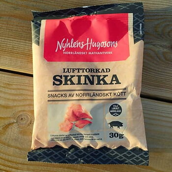 Lufttorkad skinka, snacks från Norrland