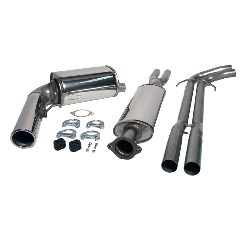 2,5" Sportavgassystem halvsats rostfritt