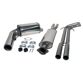 2,5" Sportavgassystem halvsats rostfritt