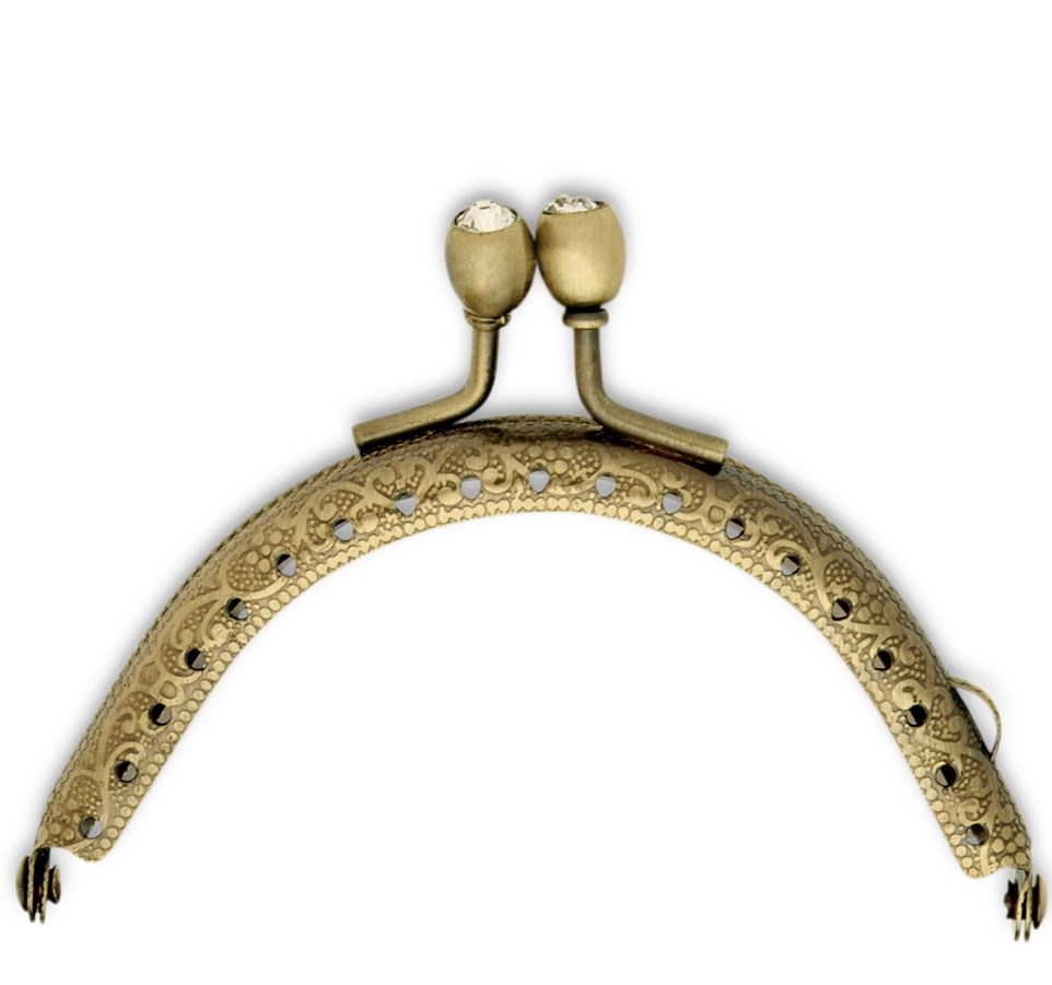 Börsbeslag "Lorena" Färg: Antik mässing 8,5 x 4,7 cm  - 2