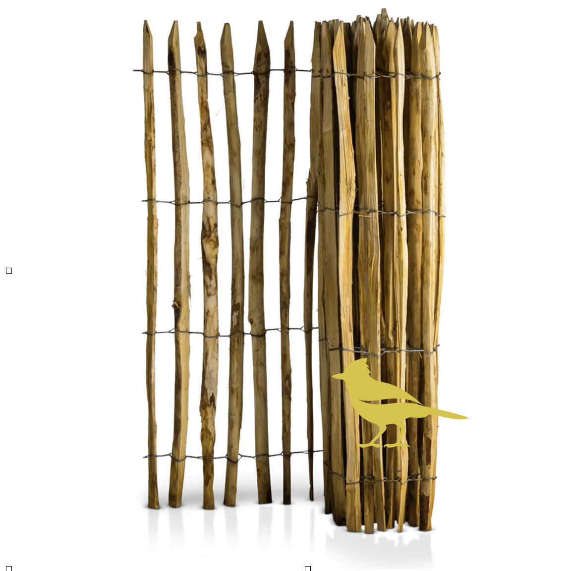Kastanjestaket tätt, höjd 150 cm längd 5 meter, franskt