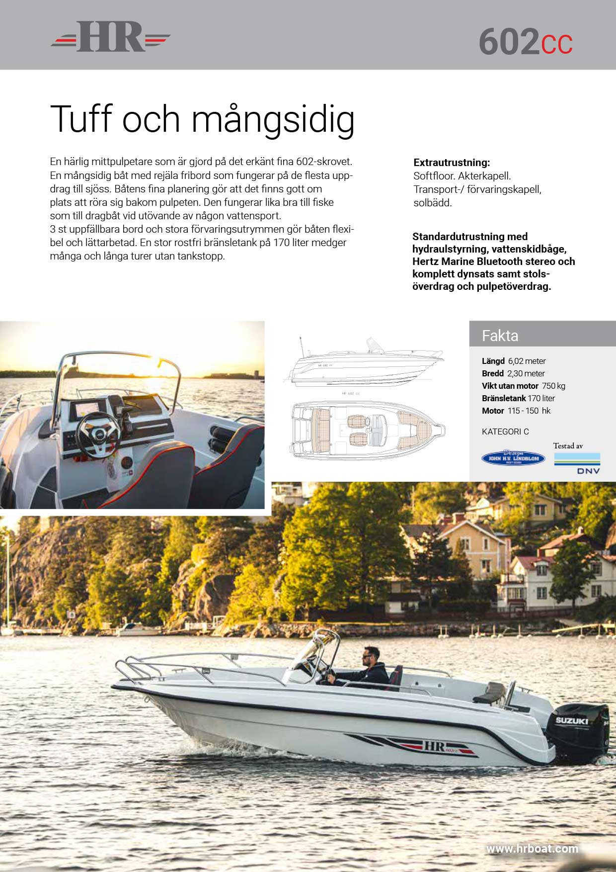 HR 602cc produktblad