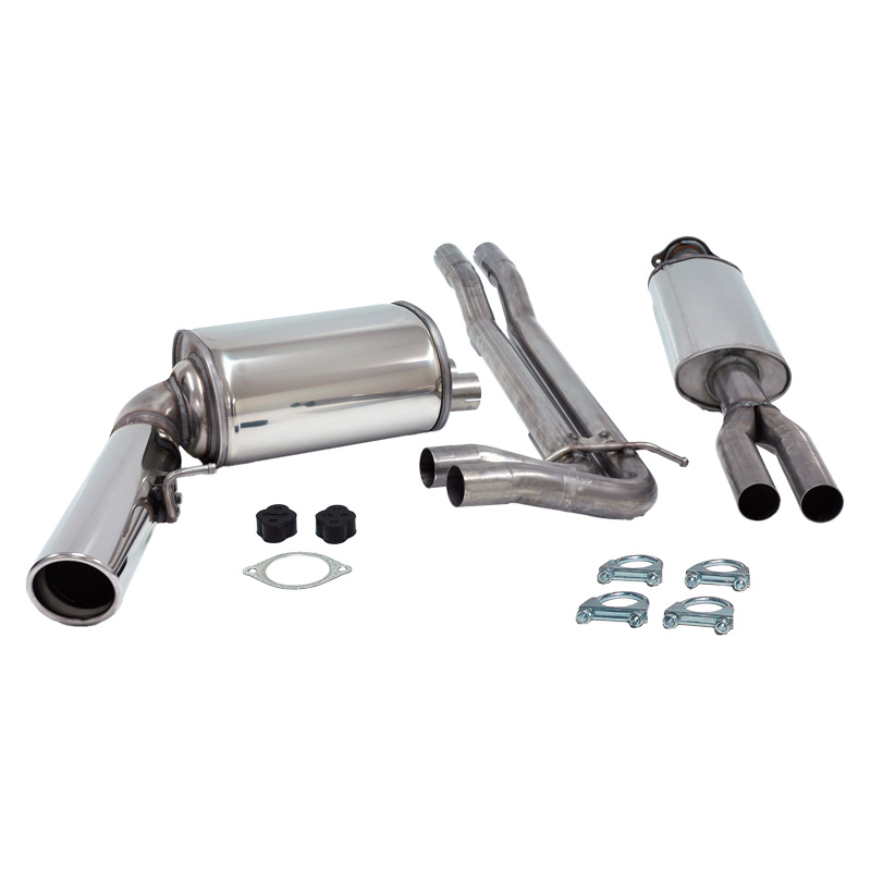 2,5" Sportavgassystem halvsats rostfritt