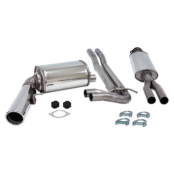 2,5" Sportavgassystem halvsats rostfritt