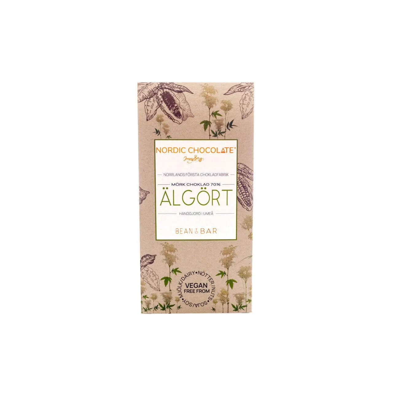 70% med Älgört 90g Nordic Chocolate - 2
