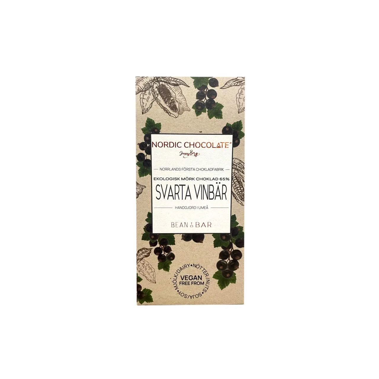 65% med Svarta vinbär 90g Nordic Chocolate - 2