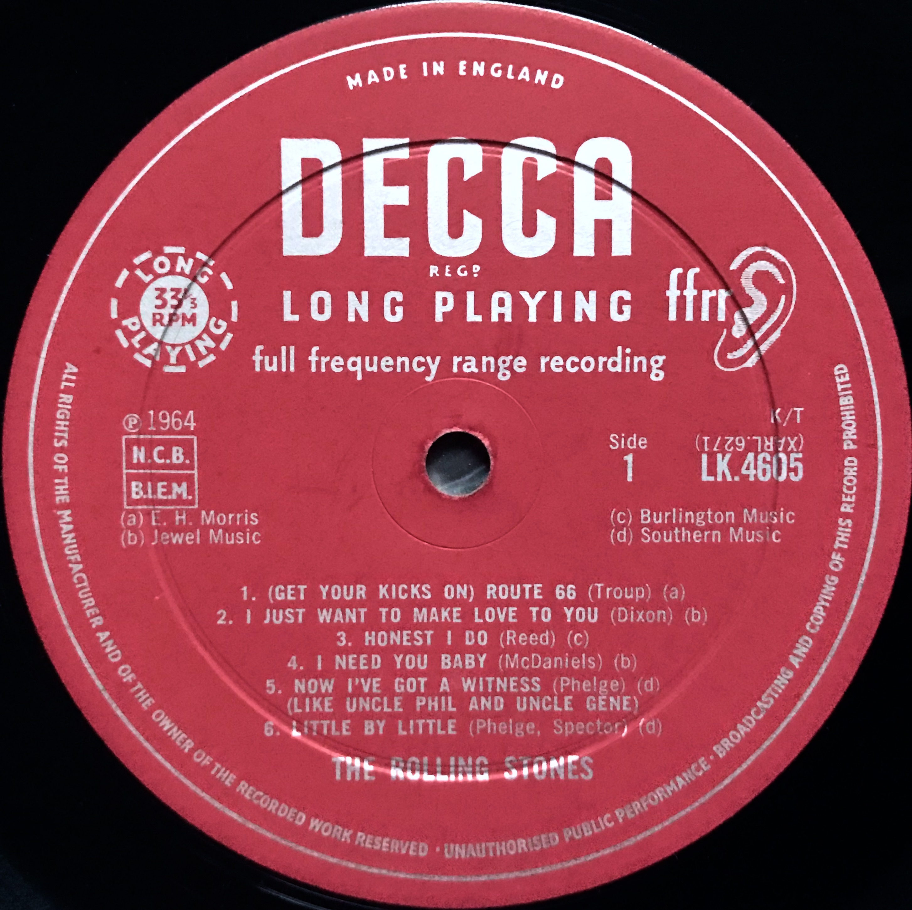 ROLLING STONES - "same" UK 1:st LP 1964 - 4