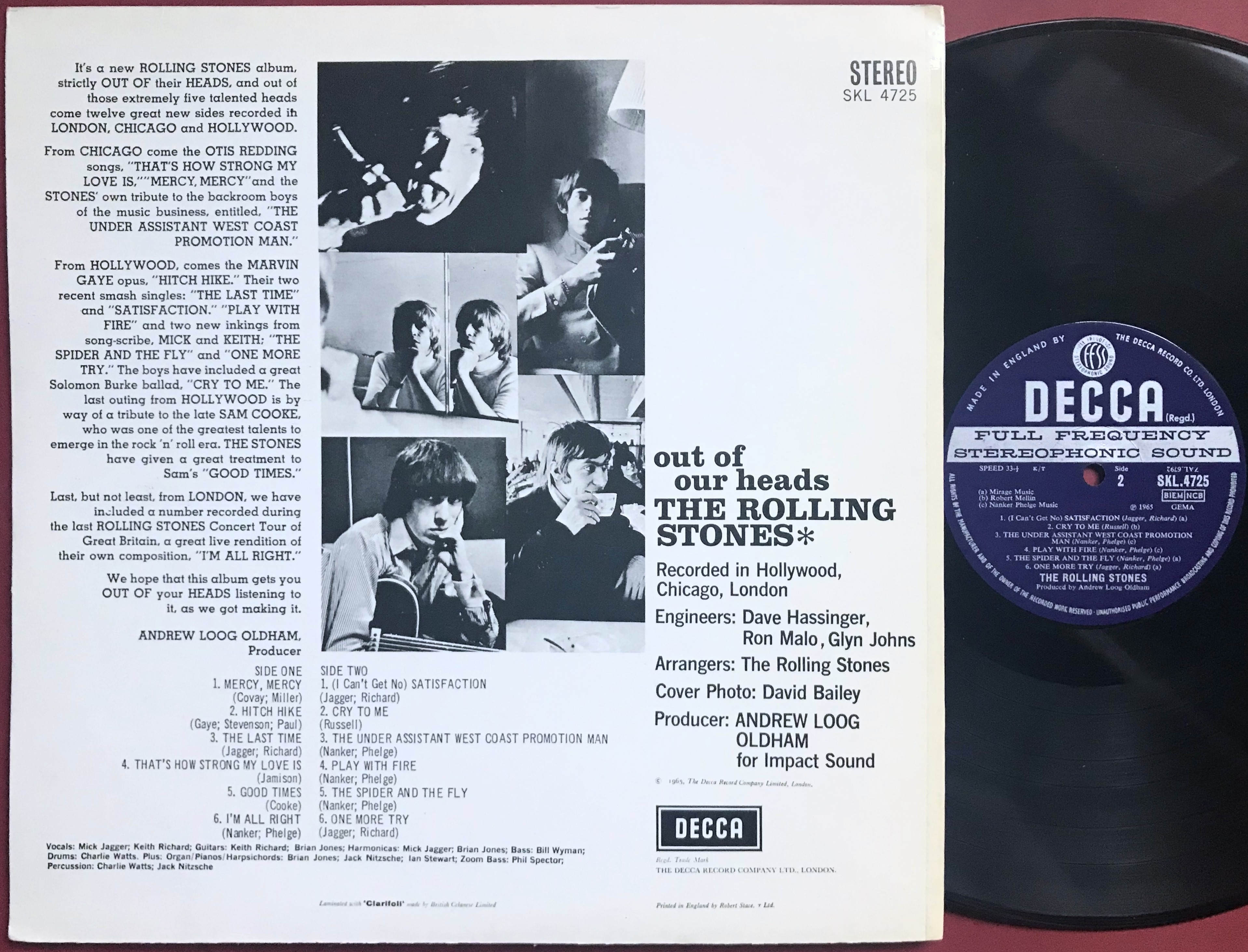 Nostalgipalatset - ROLLING STONES - Out of our heads UK Stereo
