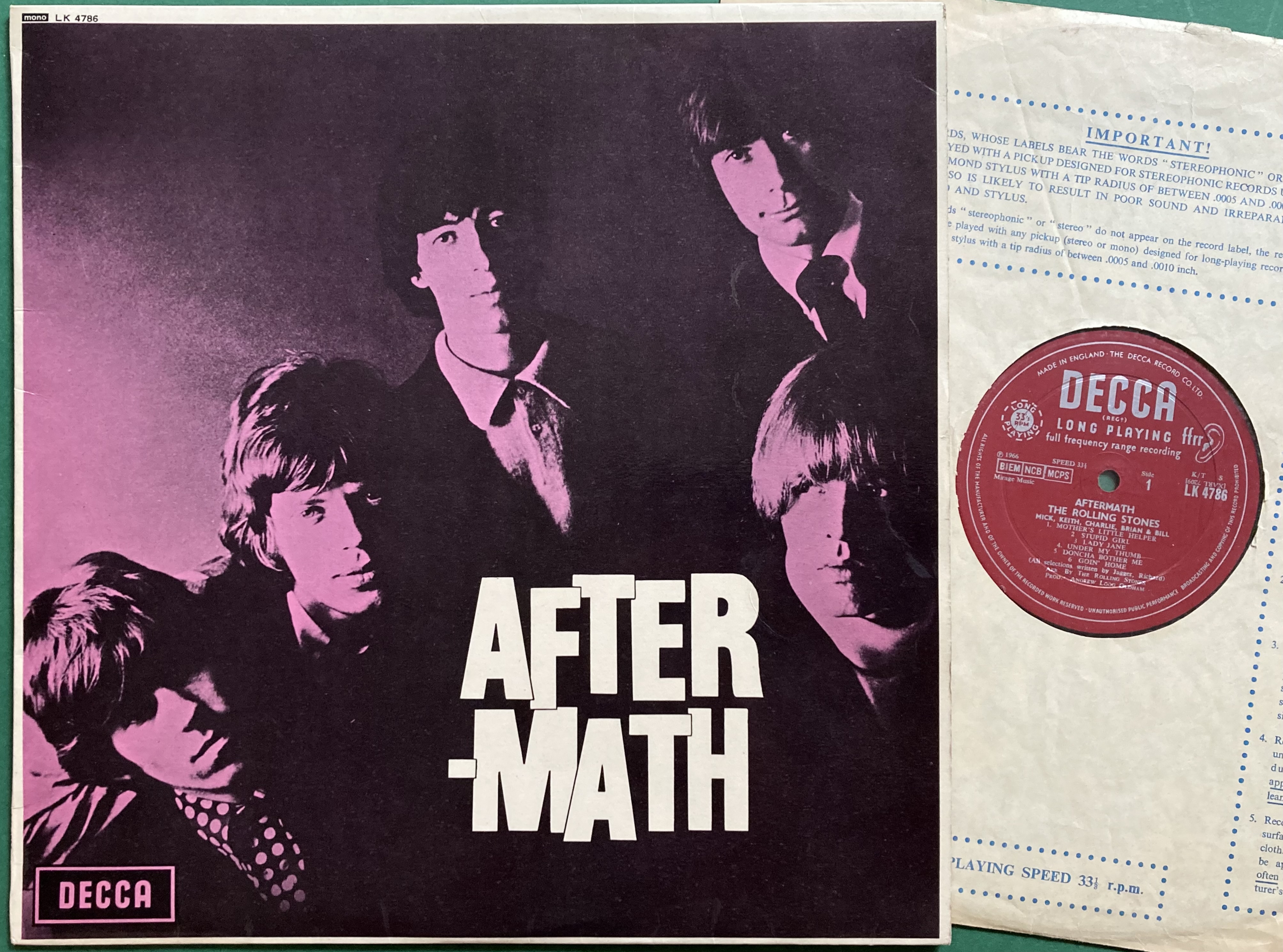 ROLLING STONES - Aftermath UK-orig Mono LP 1966