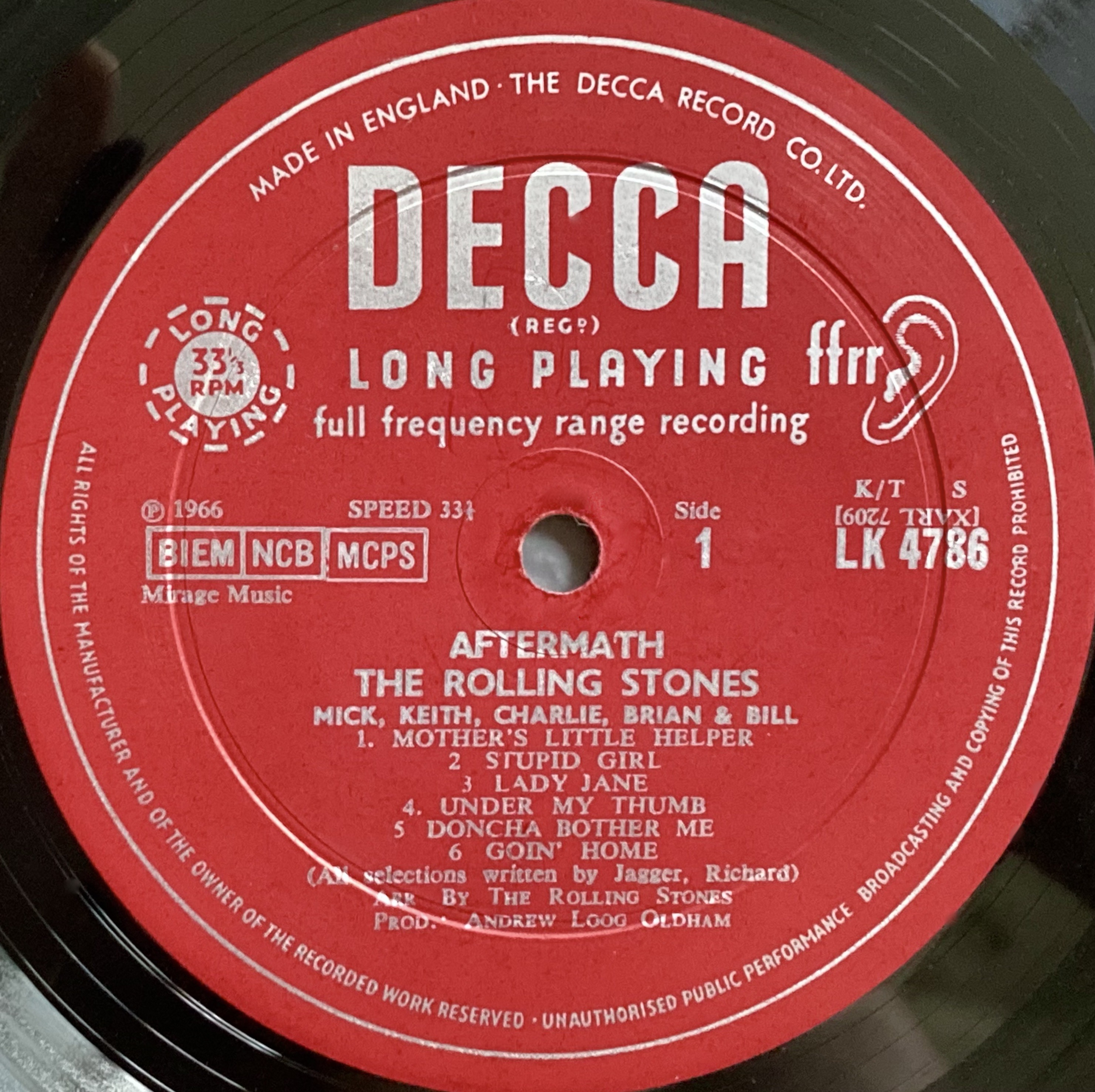 ROLLING STONES - Aftermath UK-orig Mono LP 1966 - 4